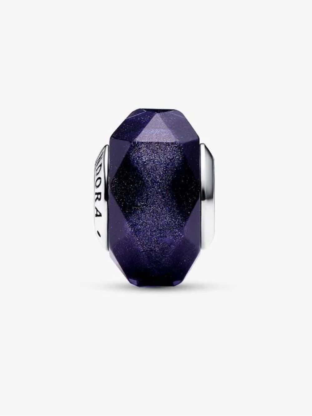 NWT Pandora Faceted Blue Murano Glass Charm, 925